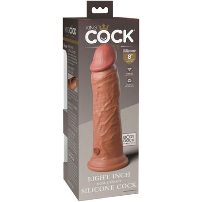 KING COCK - ELITE REALISTICKÉ SILIKONOVÉ DILDO 20,3 CM KARAMELOVÉ
