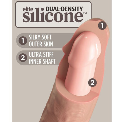 KING COCK - ELITNÍ REALISTICKÉ SILIKONOVÉ DILDO 20,3 CM