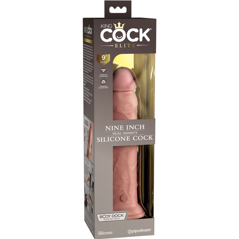 KRÁLOVSKÝ PÉROVÝ - ELITNÍ REALISTICKÉ SILIKONOVÉ DILDO 23 CM