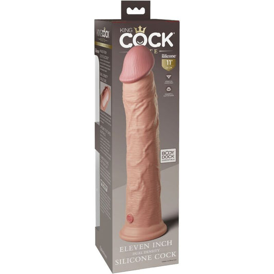 KING COCK - ELITNÍ REALISTICKÉ SILIKONOVÉ DILDO 28 CM