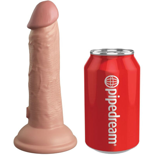 KING COCK - ELITNÍ REALISTICKÉ VIBRAČNÍ SILIKONOVÉ DILDO 15,2 CM