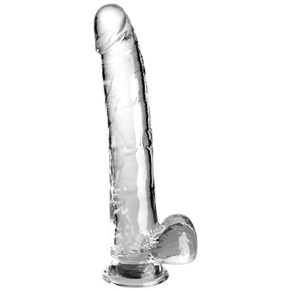 KING COCK - PRŮHLEDNÉ DILDO S VARLATY 24,8 CM TRANSPARENTNÍ