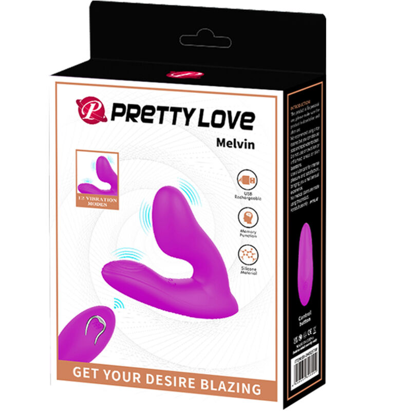 PRETTY LOVE - MASÁŽNÍ PŘÍSTROJ NA KLITORIS MELVIN S DÁLKOVÝM OVLÁDÁNÍM
