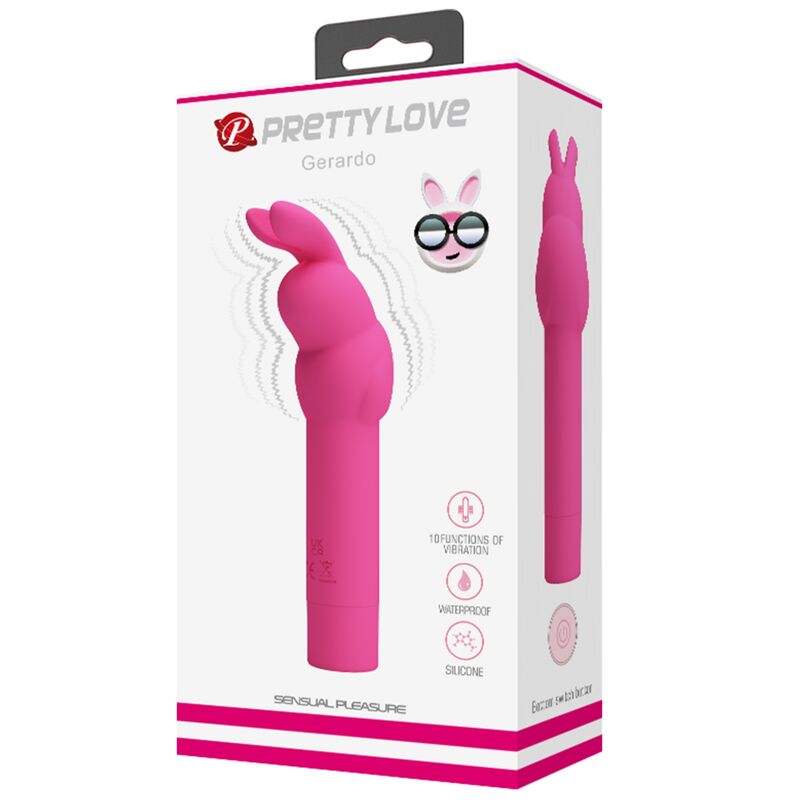 PRETTY LOVE - SILIKONOVÝ VIBRÁTOR GERARDO RABBIT FUSCHIA