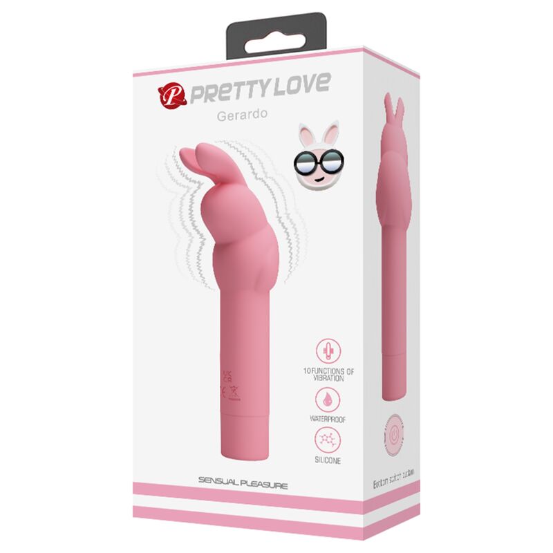 PRETTY LOVE - SILIKONOVÝ VIBRÁTOR GERARDO PINK RABBIT