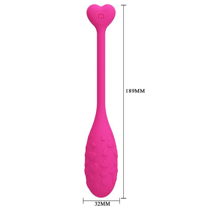 PRETTY LOVE - VIBRACE VAJÍČKO OVLÁDANÉ APLIKACÍ RŮŽOVÉ FISHER