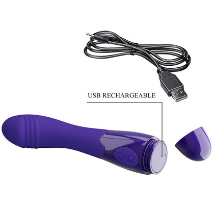Vibrační dildo PRETTY LOVE - Elemental Youth Violet