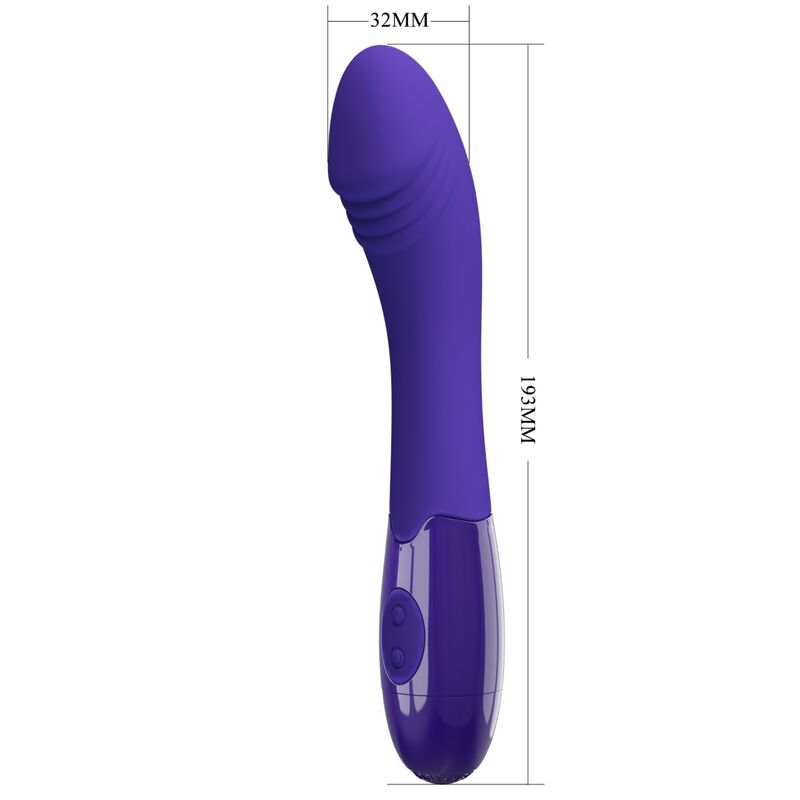 Vibrační dildo PRETTY LOVE - Elemental Youth Violet
