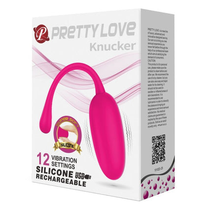 PRETTY LOVE - DOBÍJECÍ VIBRAČNÍ VAJÍČKO KNUCKER RŮŽOVÉ