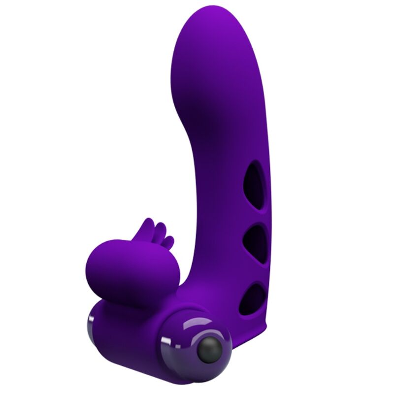 Kryt na prsty s vibrátorem PRETTY LOVE - ORLANDO PURPLE