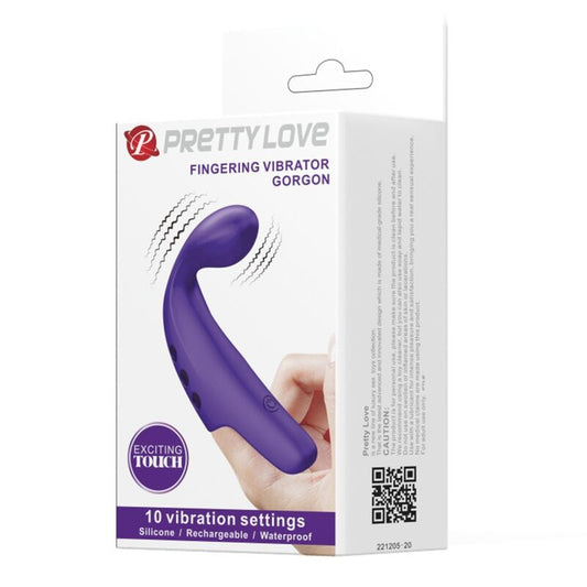 PRETTY LOVE - NABÍJECÍ PRSTOVÝ VIBRÁTOR GORGON PURPLE