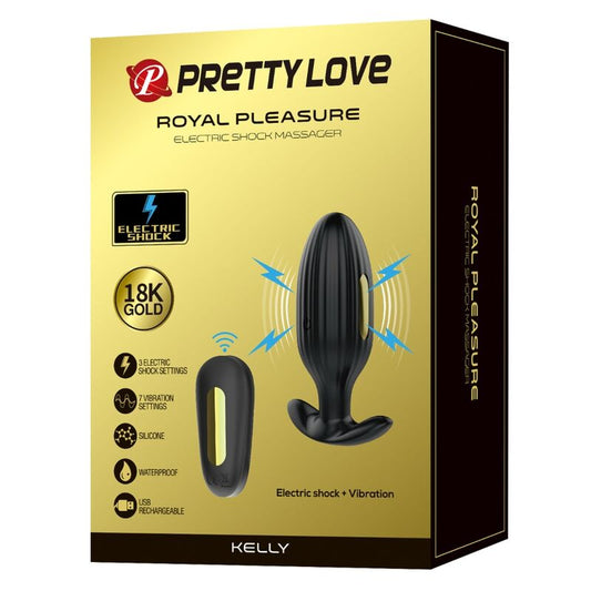 PRETTY LOVE - ANÁLNÍ VIBRAČNÍ KELLY PLUG, ČERNÝ