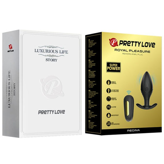 PRETTY LOVE - ANÁLNÍ KOlík REGINA, DOBÍJECÍ, ČERNÝ