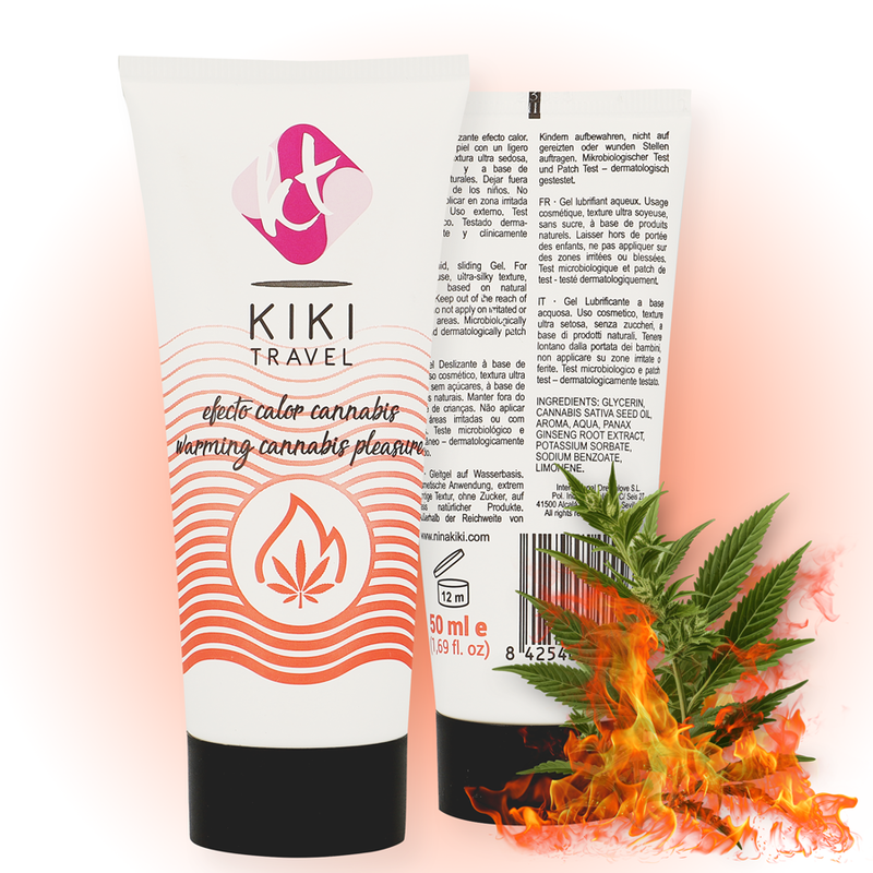 KIKÍ TRAVEL - LUBRIKANT S HORKÝM ÚČINEM CANNABIS 50 ML
