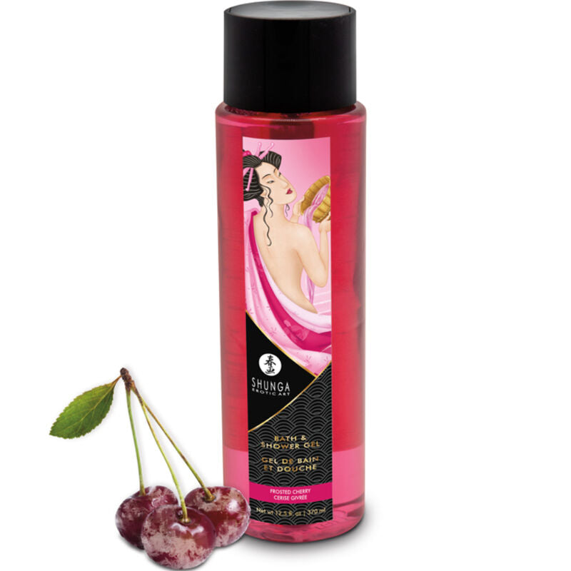 SHUNGA - SPRCHOVÝ A KOUPELOVÝ GEL S VŮNÍM MLÉČNÉ TŘEŠNĚ 370 ML