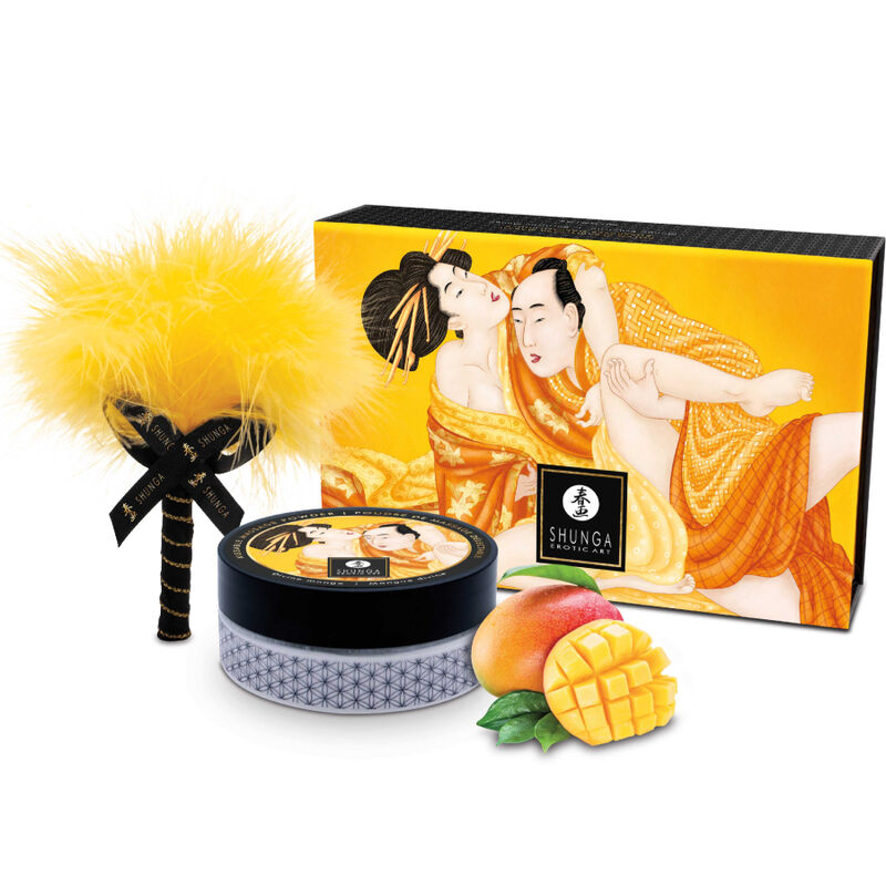 SHUNGA - SADA JEDLÉHO MASÁŽNÍHO PRÁŠKU MANGO
