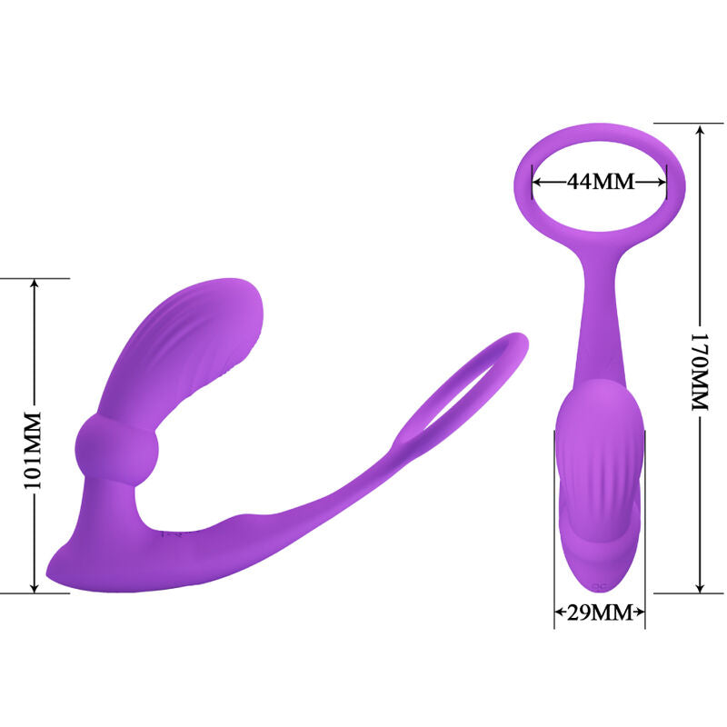 PRETTY LOVE - ANÁLNÍ KROUŽEK A VIBRÁTOR WARREN VIOLET