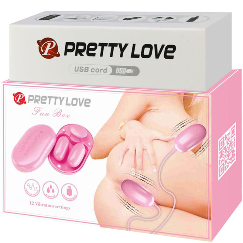 PRETTY LOVE - RŮŽOVÁ VIBROVACÍ KULKA FUN BOX