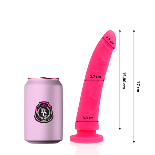DELTA CLUB - HRAČKY RŮŽOVÉ SILIKONOVÉ LÉKAŘSKÉ DILDO 17 CM -O- 3 CM