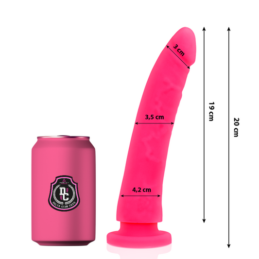 DELTA CLUB - HRAČKY RŮŽOVÉ SILIKONOVÉ LÉKAŘSKÉ DILDO 20 CM -O- 4 CM
