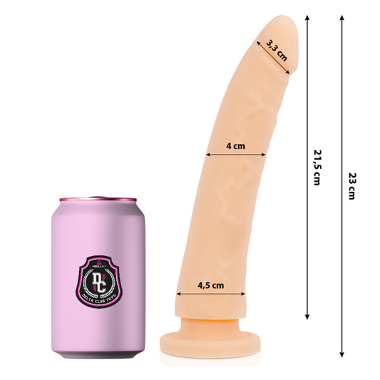 DELTA CLUB - HRAČKY PŘÍRODNÍ DILDO Z LÉKAŘSKÉHO SILIKONU 23 CM -O- 4,5 CM