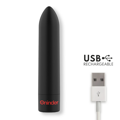 ONINDER - BERLIN BULLET VIBRÁTOR ČERNÝ 9 REŽIMŮ 8,5 X 2 CM - BEZPLATNÁ APLIKACE
