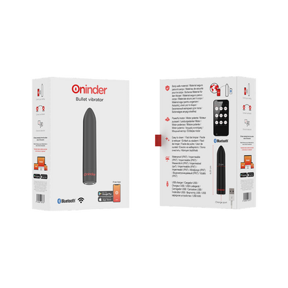 ONINDER - BERLIN BULLET VIBRÁTOR ČERNÝ 9 REŽIMŮ 8,5 X 2 CM - BEZPLATNÁ APLIKACE