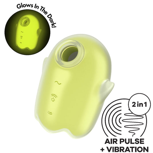 SATISFYER - SVÍTÍCÍ VIBRAČNÍ PULZ GHOST AIR ŽLUTÝ