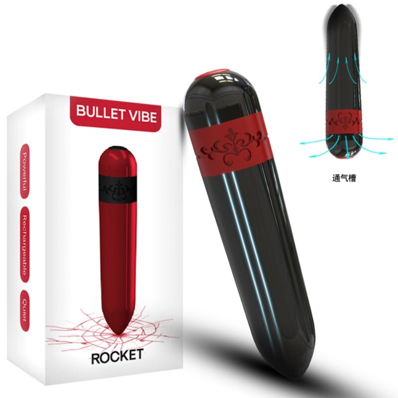 ARMONY - ROCKET VIBRATOR BULLET DÁLKOVÝ OVLÁDAČ ČERNÝ