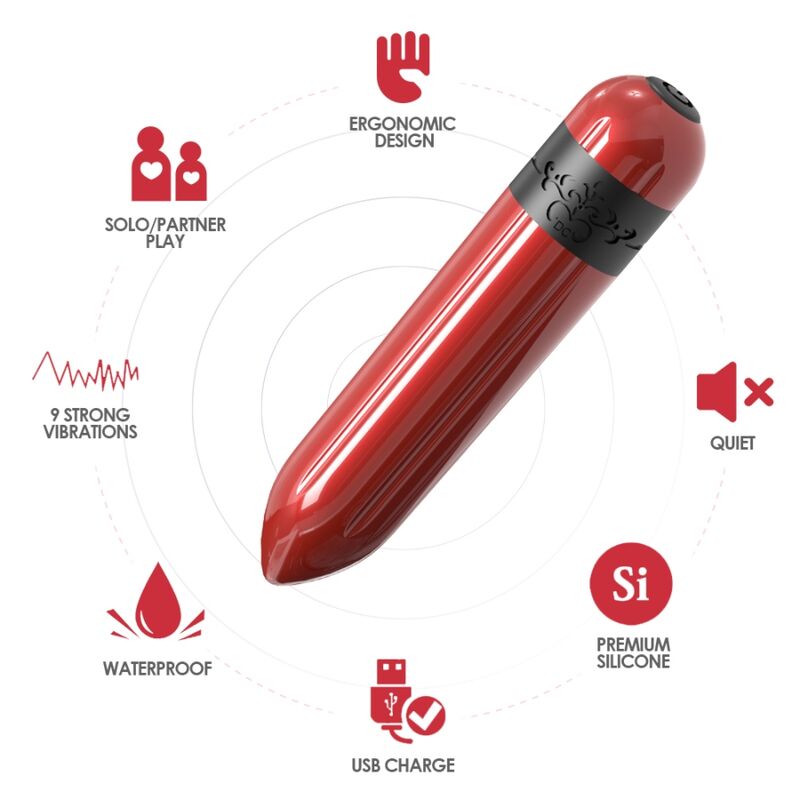 ARMONY - ROCKET VIBRATOR BULLET S DÁLKOVÝM OVLÁDÁNÍM, FUCHSIOVÁ