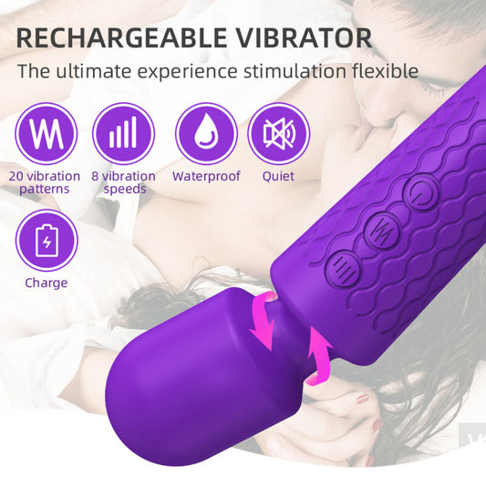 ARMONY - FIALOVÝ MASÁŽNÍ PŘÍSTROJ A VIBRÁTOR