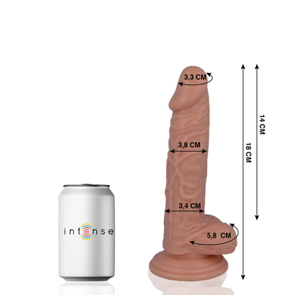 MR INTENSE - 11 REALISTICKÝCH PÉROV 18 CM -O- 3,8 CM
