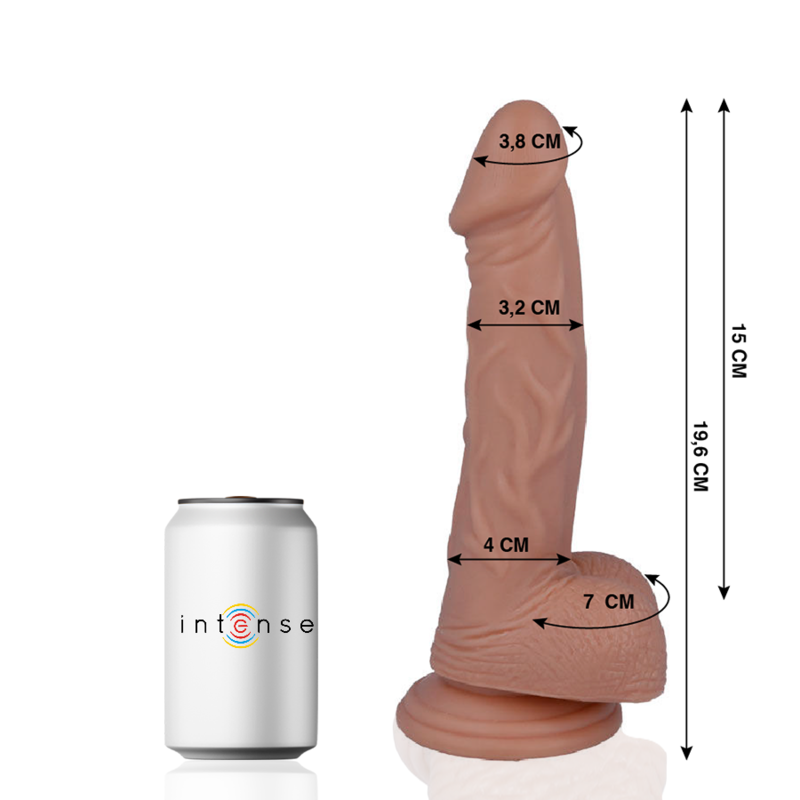PAN INTENSE - 16 REALISTICKÝCH PÉROV 19,6 CM -O- 3,2 CM