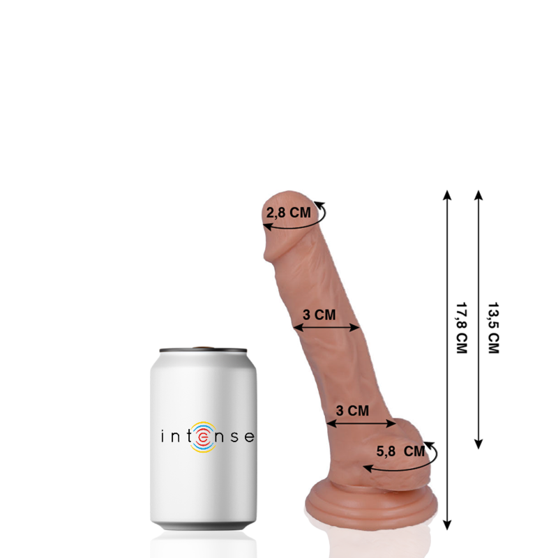 PAN INTENSE - 9 REALISTICKÝCH PÉROV 17,8 CM -O- 3 CM