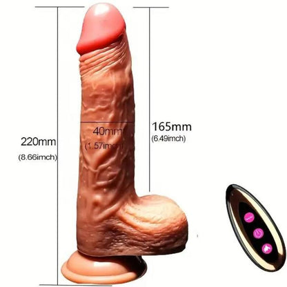 ARMONY - REALISTICKÝ VIBRAČNÍ DILDO S DÁLKOVÝM OVLÁDÁNÍM 22,5 CM