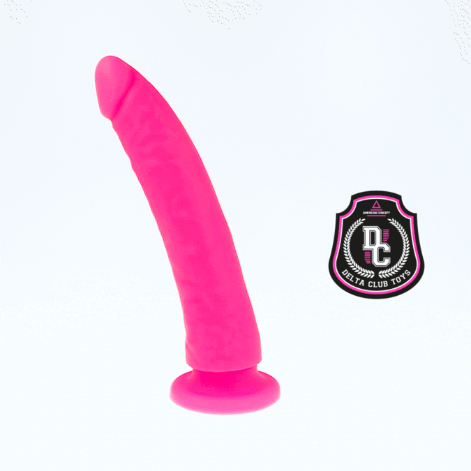 DELTA CLUB - HRAČKY RŮŽOVÉ SILIKONOVÉ LÉKAŘSKÉ DILDO 20 CM -O- 4 CM