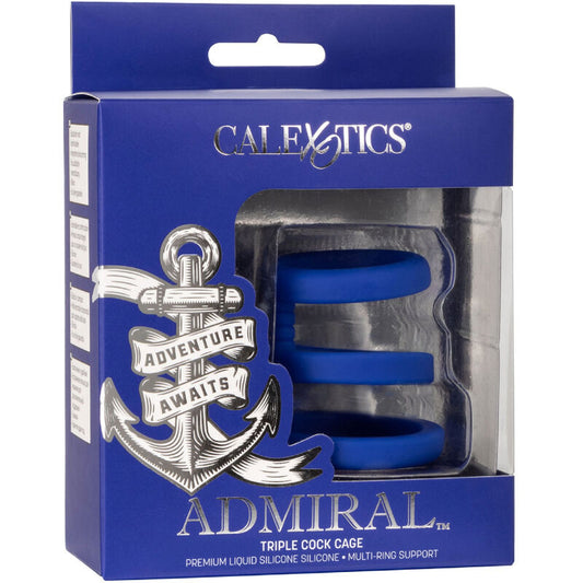 CALEXOTICS - ADMIRAL TROJITÁ KOHOUTÍ KLÍCE, MODRÁ