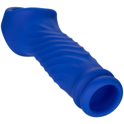 CALEXOTICS - ADMIRAL WAVE TEKUTÝ SILIKONOVÝ NÁVLEK NA PENIS, MODRÝ