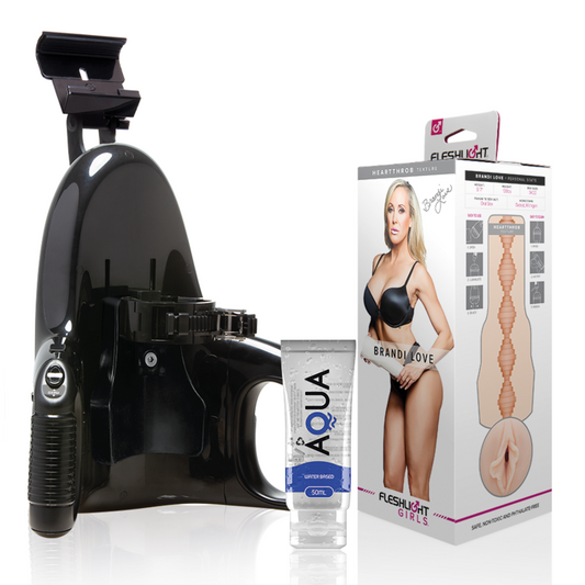 FLESHLIGHT - BRANDI LOVE VAGINA + UNIVERSAL LAUNCH + LUBRIKANT AQUA QUALITY 50 ML