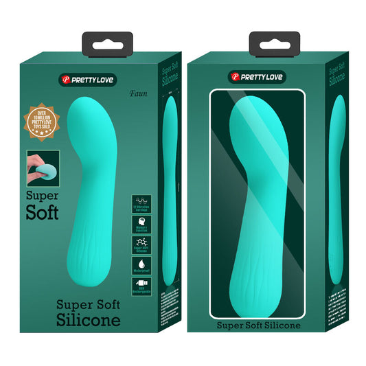 PRETTY LOVE - DOBÍJECÍ VIBRÁTOR FAUN AQUA GREEN