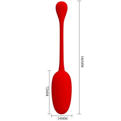 PRETTY LOVE - DOBÍJECÍ VIBRAČNÍ VAJÍČKO KNUCKER RED