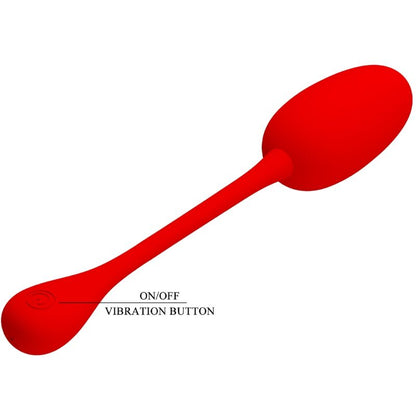 PRETTY LOVE - DOBÍJECÍ VIBRAČNÍ VAJÍČKO KNUCKER RED