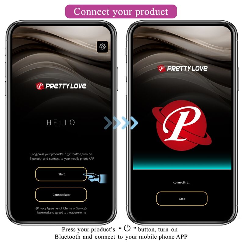 PRETTY LOVE - ANÁLNÍ KOlík JEFFERSON OVLÁDANÝ APLIKACÍ FIALOVÝ