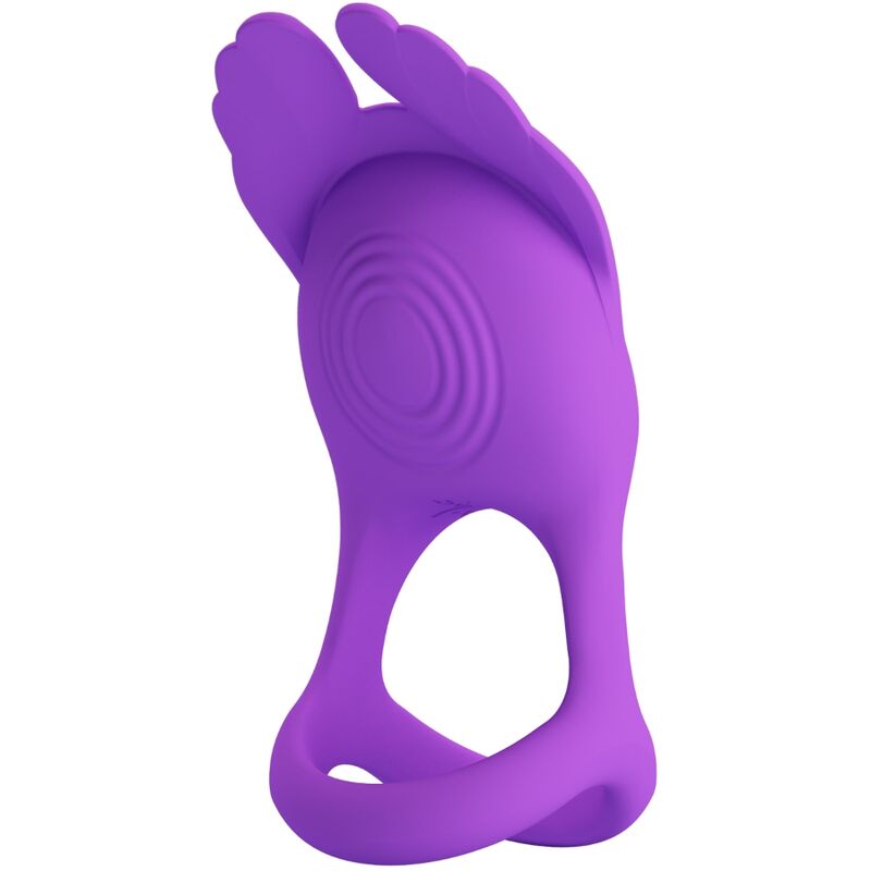 PRETTY LOVE - SILAS ŽIVÝ PENIS KROUŽEK 7 VIBRACÍ FIALOVÝ SILIKON