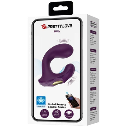 PRETTY LOVE - BILLY VIBRACE DÁLKOVÝ OVLÁDAČ FIALOVÁ BEZPLATNÁ APLIKACE