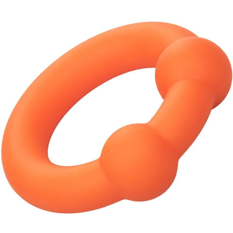 CALEXOTICS - ALPHA DVOJITÝ KULIČKOVÝ KROUŽEK ORANŽOVÝ