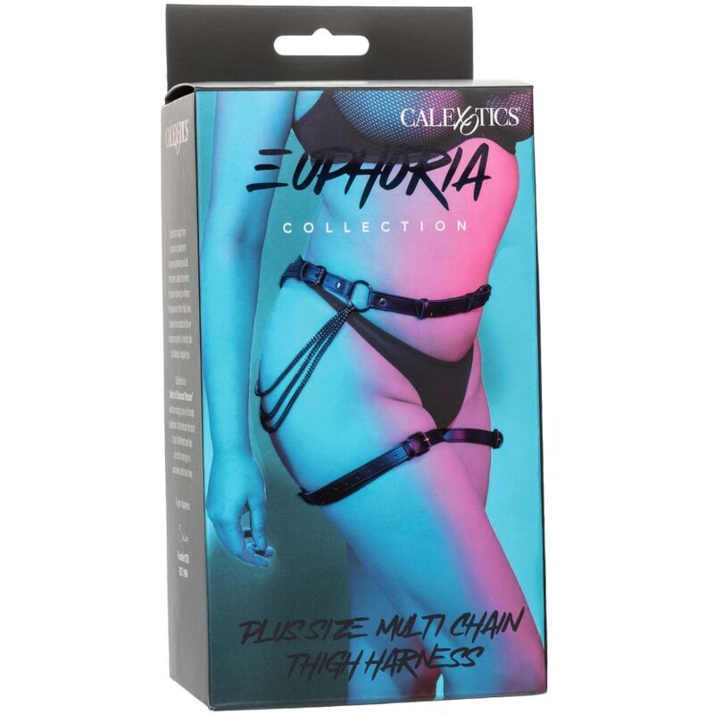 CALEXOTICS - STEHENNÍ POSTROJ EUPHORIA PLUS SIZE S MULTI ŘETĚZKY