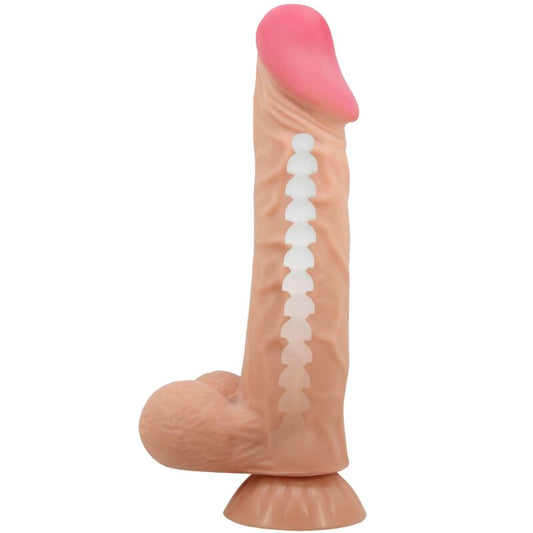 PRETTY LOVE - POSUVNÉ REALISTICKÉ DILDO ŘADY SLIDING SKIN S PŘÍSAVKOU NA KŮŽI 24 CM