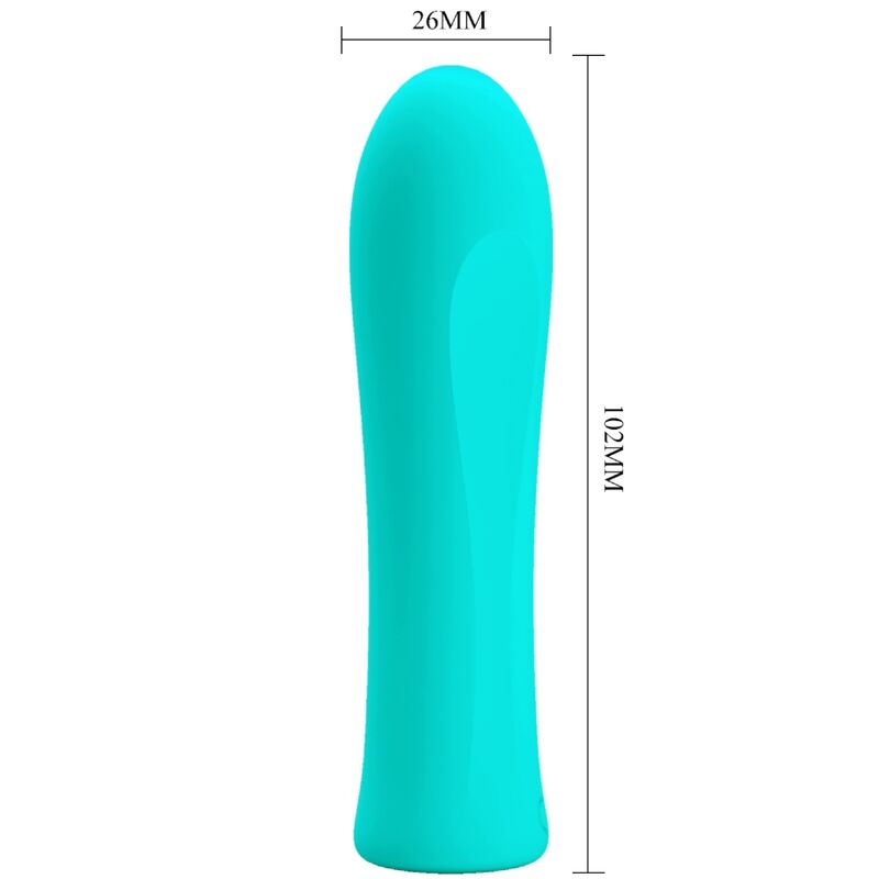 PRETTY LOVE - ALFREDA SUPER POWER VIBRÁTOR AQUA GREEN