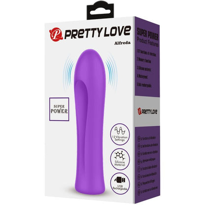 PRETTY LOVE - ALFREDA SUPER POWER VIBRÁTOR AQUA PURPLE